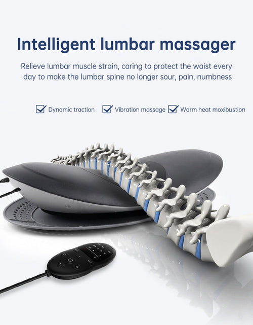 Load image into Gallery viewer, Waist Massager Lumbar Traction Inflatable Hot Compress Back Cervical Stretcher Massage Air Pressure Reduce Relief Pain
