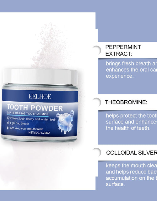 Load image into Gallery viewer, EELHOE Dental Powder Care Gums Fresh Breath Daily Gentle Cleaning Teeth Stains Yellow Powder
