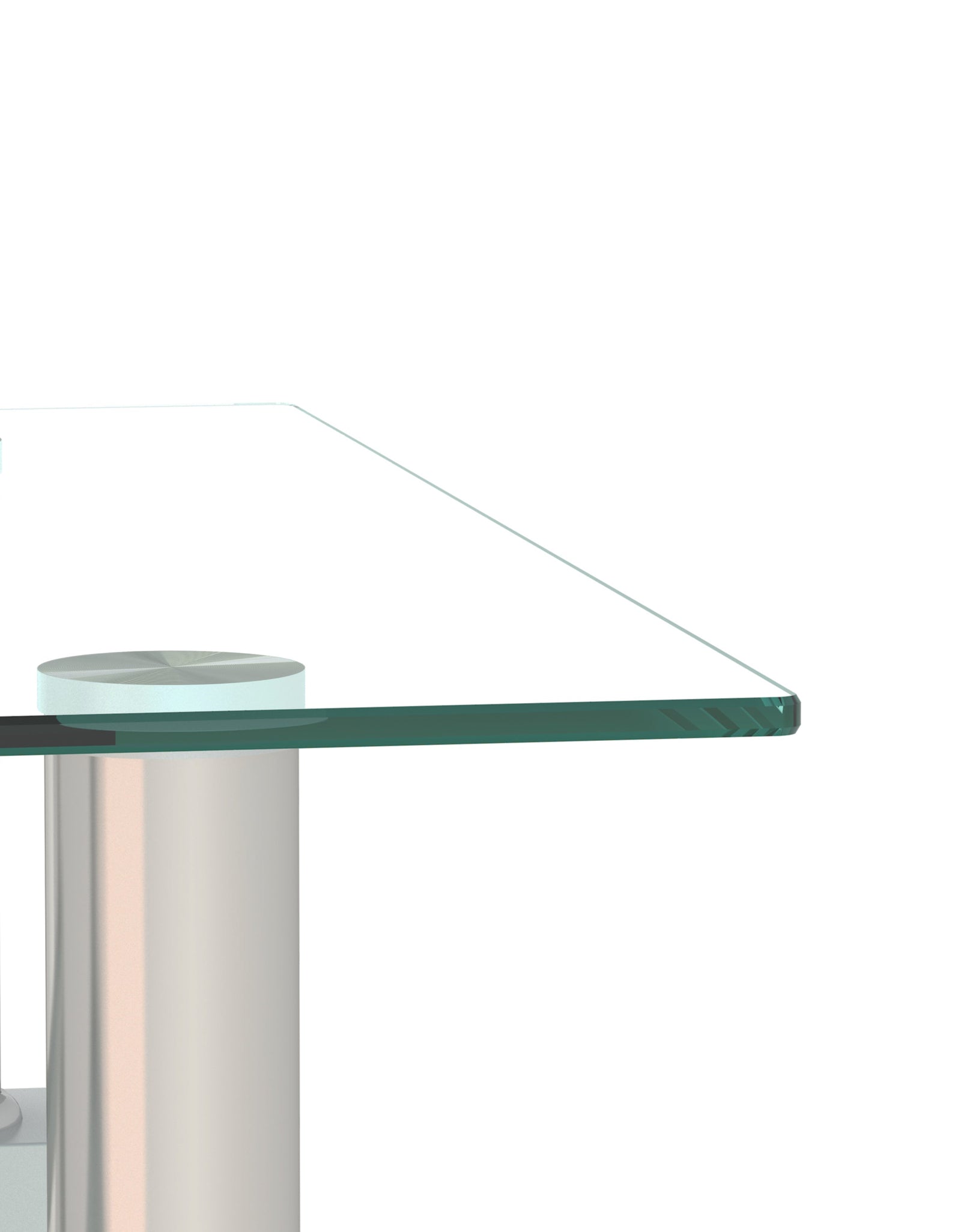 Set of 2, Modern Tempered Glass Tea Table Coffee Table End Table, Square Table for Living Room, Transparent/White