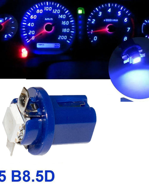 Load image into Gallery viewer, LED car light T5 indicator light B8.5D width indicator light 5050SMD 1 light LED instrument light instrument panel light
