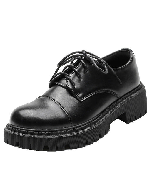 Load image into Gallery viewer, Women’s Solid-Color Retro Slip-On Platform Shoes
