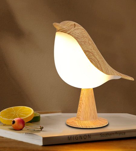 Creative Magpie Aromatherapy Lamp Car mounted Decorative Lamp Bedside Bird Night Lamp Three color Touch Charging Atmosphere Table Lamp