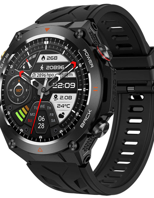 Load image into Gallery viewer, KC82 smartwatch Bluetooth call heart rate blood pressure outdoor 1.45 inch men's altitude air pressure GPS watch
