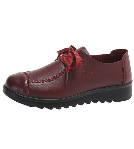 Women’s Black Flat Work Shoes – Soft Sole Anti-Slip Flats