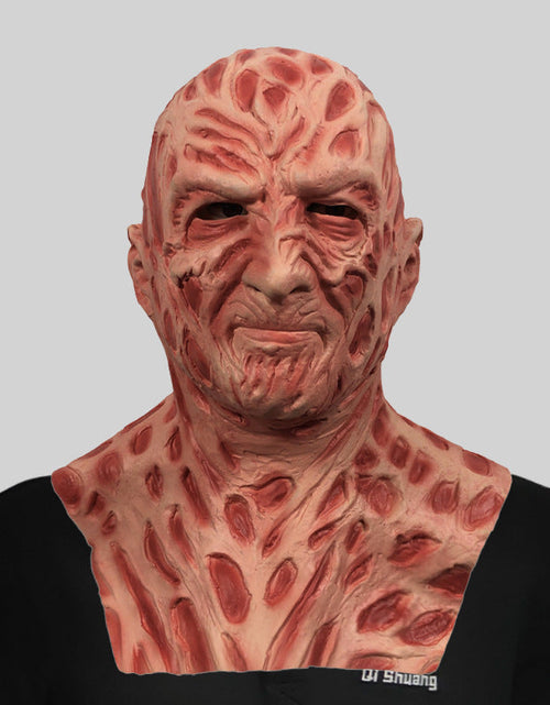 Load image into Gallery viewer, Freddy horror mask, full face headgear, makeup ball, scary demon, funny face, Halloween party, parody props
