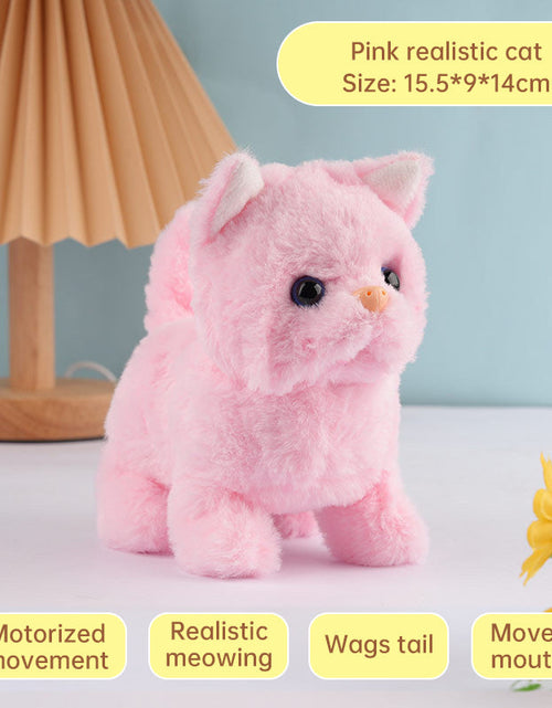 Load image into Gallery viewer, Realistic Electronic Cat Toy with Walking &amp; Barking Actions to Keep Your Pet Active and Entertained.
