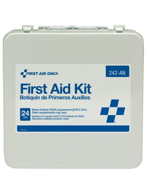 Load image into Gallery viewer, 24 Unit First Aid Kit Metal Case 50 Person
