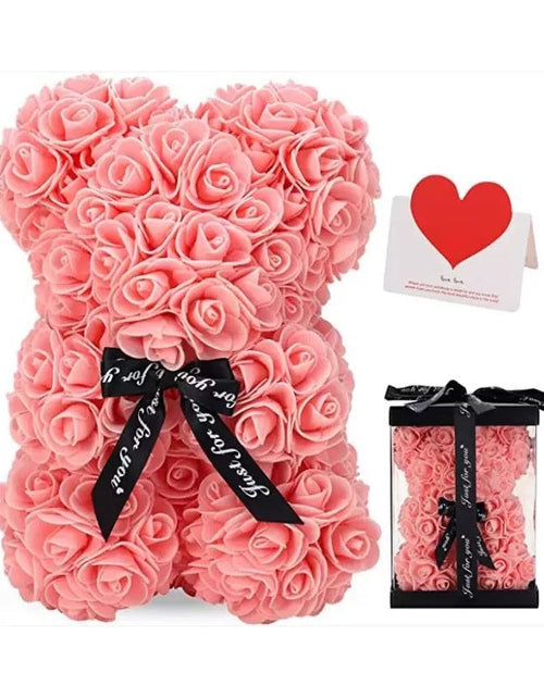 Load image into Gallery viewer, Mother's Day Gift 25cm Foam Flower Bear PE Rose Flower Bear PVC Gift Box Valentine's Day Cross-border Bestseller

