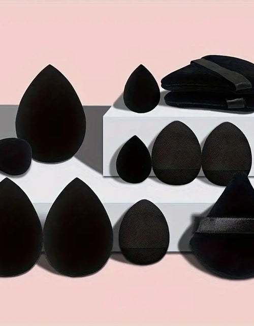 Load image into Gallery viewer, 12Pcs Makeup Sponge Blender Beauty Egg Foundation Sponges Liquid Cream Cosmetic Puff Women Make Up Accessories Beauty Tools
