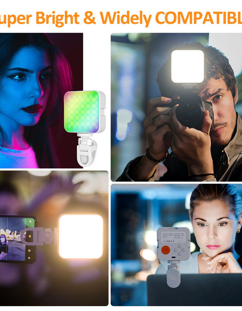 Load image into Gallery viewer, Camera pocket light atmosphere mini RGB mobile phone fill light live VLOG video conference photography light
