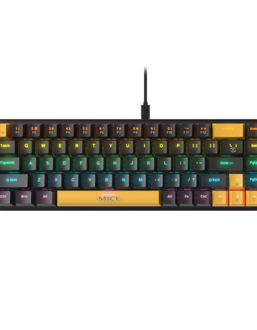 Load image into Gallery viewer, Customized mechanical keyboard TYPE-C wired green axis, red axis, tea axis, black axis
