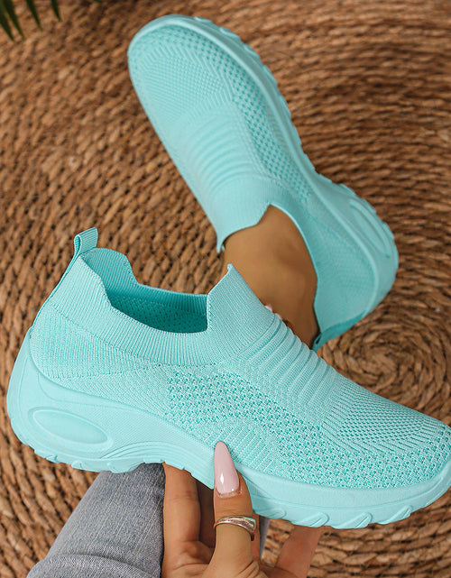 Load image into Gallery viewer, Women's Breathable Mesh Slip-On Flat Shoes – Lightweight Casual Round-Toe Flats
