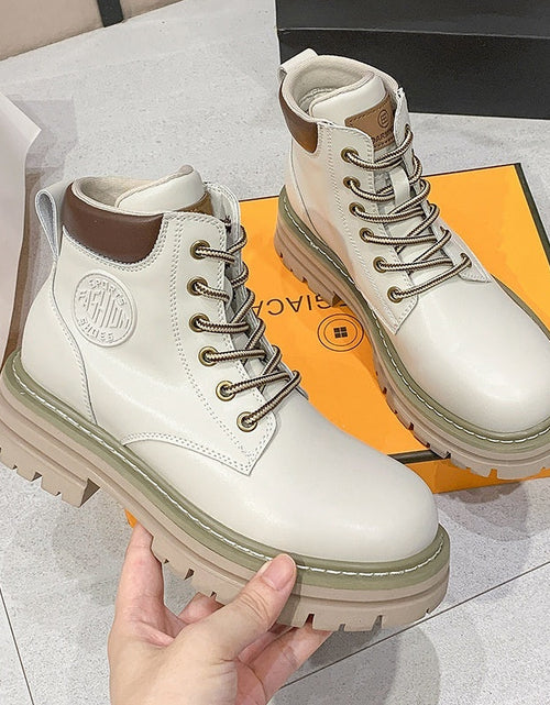 Load image into Gallery viewer, Women’s Genuine Leather Martin Boots
