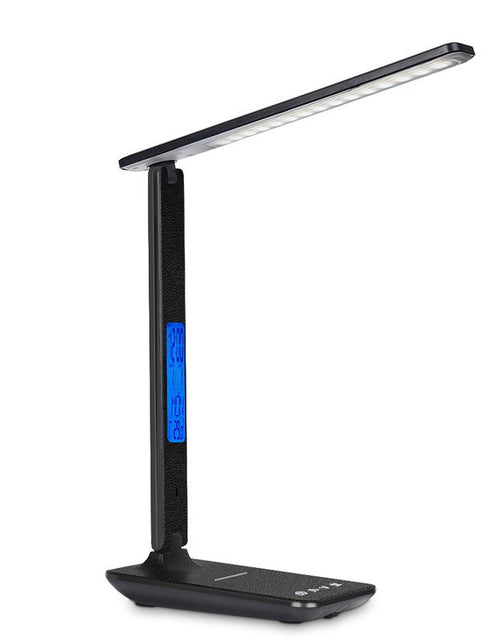 Load image into Gallery viewer, Folding alarm clock, time display, learning, reading, business, office, adjustable light, eye protection desk lamp
