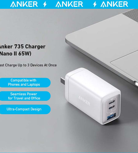 Anker <b>735</b> Charger (Nano II 65W) (2-Pack)