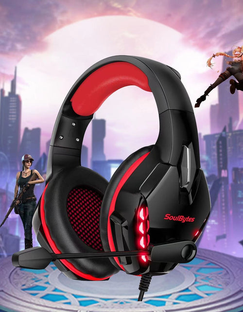 Load image into Gallery viewer, S11 Head mounted Gaming Chicken Earphones Wired Control Esports Earphones Luminous Computer Earphones

