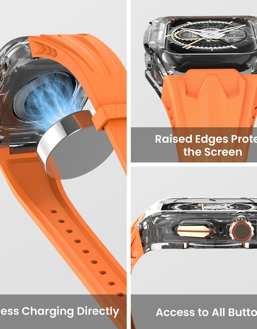 Load image into Gallery viewer, Suitable for Apple Watch triple proof design splicing high-quality silicone strap
