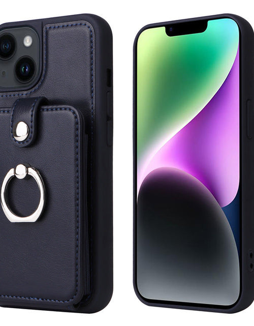 Load image into Gallery viewer, Suitable for iPhone 14 wallet phone case  Apple 13 Promax flip cover protective case accordion card insertion phone leather case
