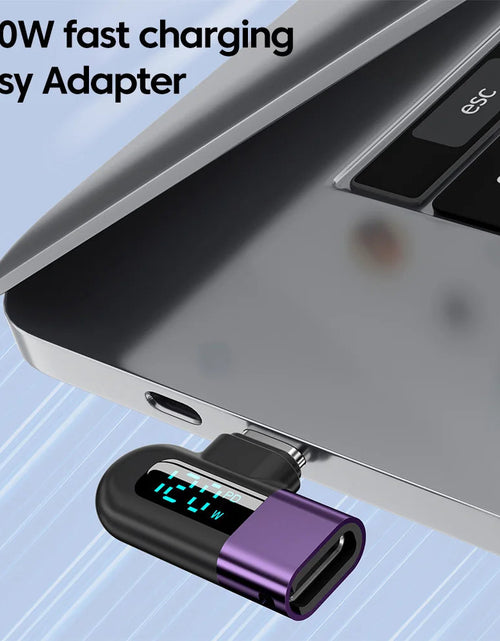 Load image into Gallery viewer, TG adapter 6A intelligent digital display supports 120W fast charging data cable, USB 2.0 port, Type-C adapter
