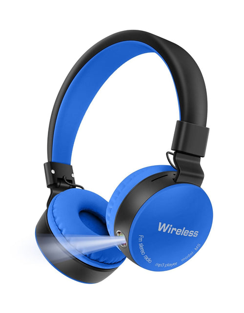 Load image into Gallery viewer, AKZ-B67 Bluetooth headset with high battery flashlight lighting headset card insertion FM
