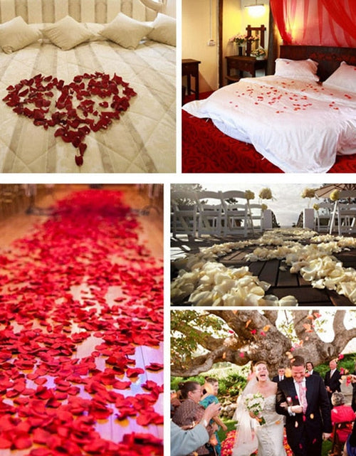 Load image into Gallery viewer, 50Pcs 32mm Romantic Sponge Satin Fabric Heart Petals Wedding Confetti Table Bed Heart Petals Wedding Valentine Decoration
