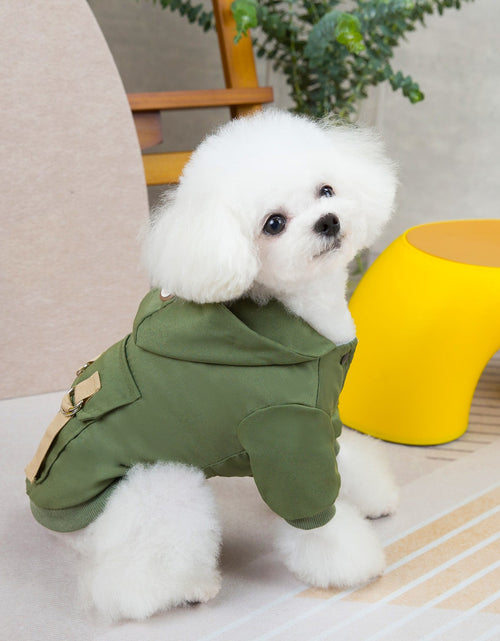 Load image into Gallery viewer, Pet clothes sweaters clothing for dogs teddy cats cool style two legged cotton clothes
