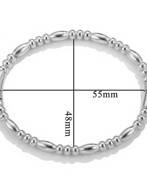 Load image into Gallery viewer, Fashion bamboo titanium steel bracelet female summer niche cold style ins stainless steel retro bamboo jewelry
