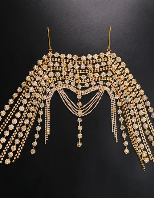 Load image into Gallery viewer, Changliu Su Hair Chain European and American Bohemian Water Diamond Forehead Chain Full of Diamond Headwear Hair chai
