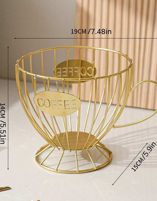 Load image into Gallery viewer, Large Capacity Metal Coffee Capsule Holder | Organizer &amp; Dispenser for Nespresso, Keurig Capsules
