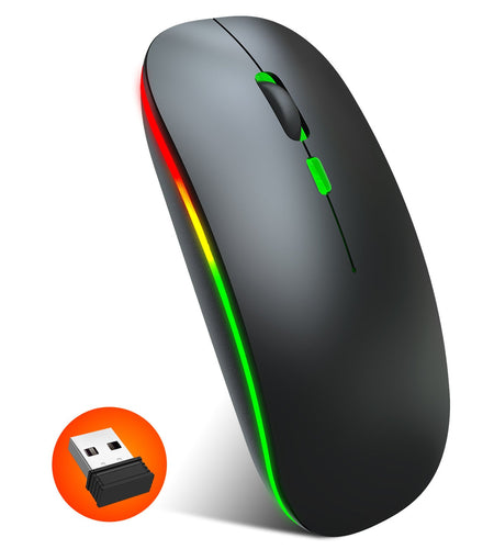 2.4G Colorful Luminous Wireless Mouse Silent Laptop Desktop Office Mouse