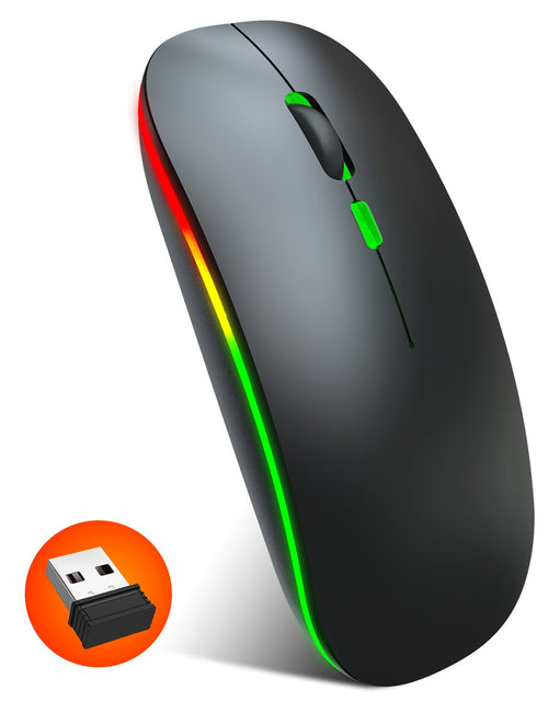 Load image into Gallery viewer, 2.4G Colorful Luminous Wireless Mouse Silent Laptop Desktop Office Mouse
