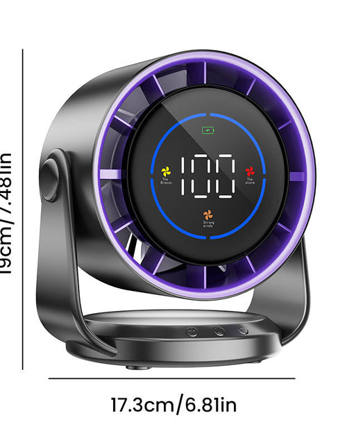 Load image into Gallery viewer, 2025 New 100-Speed High - Speed Circulating Fan for Home. 6 - Inch Charging Digital Display, Turbo Desktop Electric Fan
