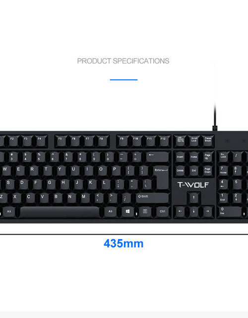 Load image into Gallery viewer, Lei Lang T15 wired USB keyboard laptop for office, home, and business use
