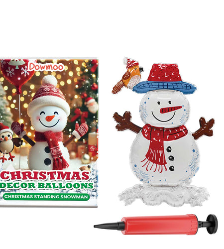 Christmas Balloons Balloon Standing Santa Claus Reindeer Christmas Tree Event Atmosphere Arrangement