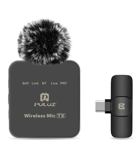 Wireless lavalier microphone mobile phone outdoor live recording noise reduction 1-to-2 wireless microphone