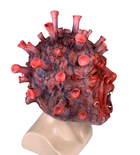 2020 New Halloween virus latex mask headgear Horror mask Role playing headgear Halloween Cosplay Best Gift