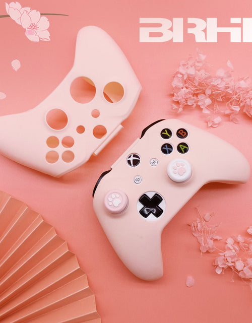 Load image into Gallery viewer, Controller protective cover with spray paint feel, girl pink, fierce male color, game controller silicone cover
