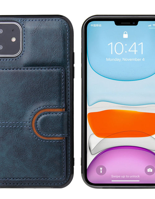 Load image into Gallery viewer, Suitable for iPhone 13 wallet phone case, iPhone 13 Promax card insertion leather case, Apple 11 anti drop phone case
