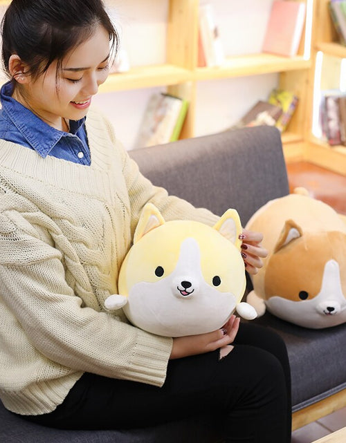 Load image into Gallery viewer, 30/45/60cm Cute Corgi Dog Plush Toy Stuffed Soft Animal Cartoon Pillow Lovely Christmas Gift for Kids Kawaii Valentine Present

