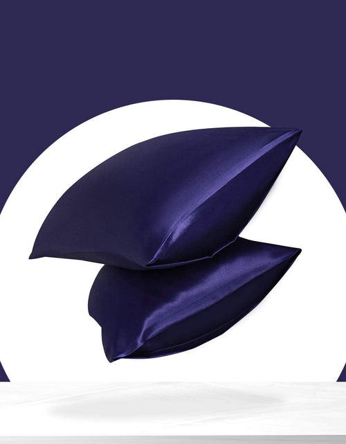 Load image into Gallery viewer, Simulation silk solid color polyester pillowcase envelope pillow pillow cases pillow pair multi-color
