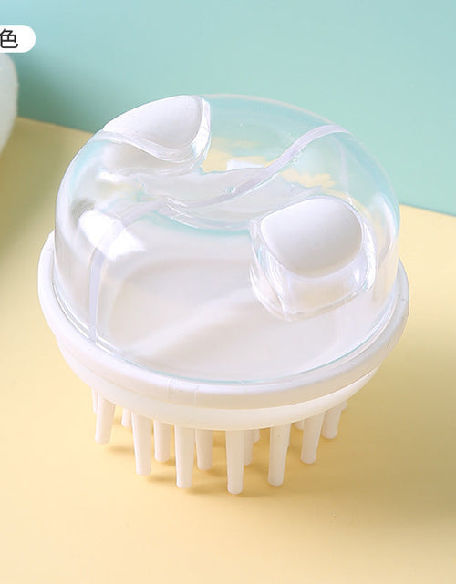 Load image into Gallery viewer, Hair Wash Comb Clear Brush Fluid Press Scalp Massage Bath Cleaning Shower Brush Home Shampoo Scrubber

