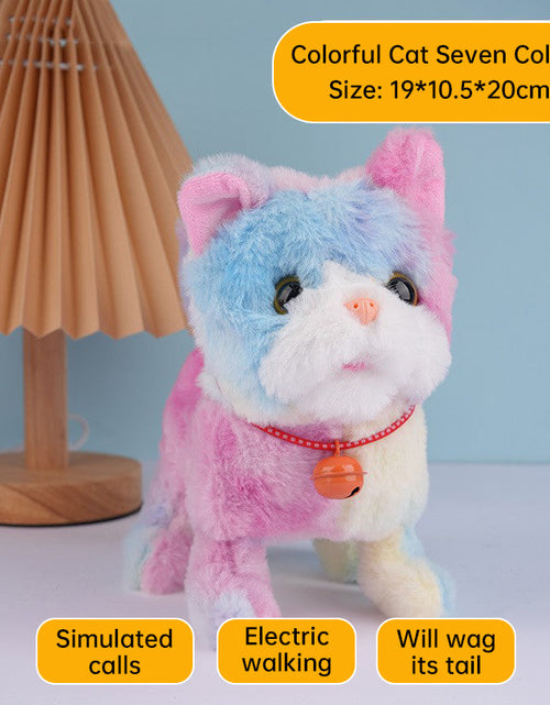 Load image into Gallery viewer, Realistic Electronic Cat Toy with Walking &amp; Barking Actions to Keep Your Pet Active and Entertained.
