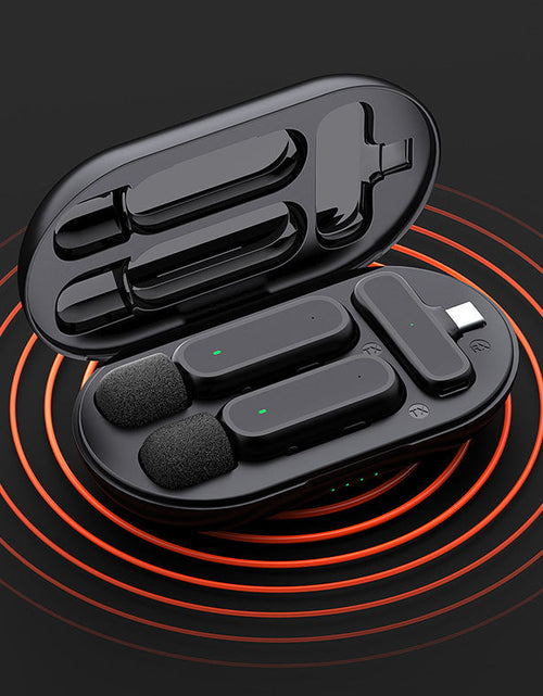 Load image into Gallery viewer, K61 wireless microphone lavalier with charging chamber video capture Tiktok live broadcast noise reduction mini microphone
