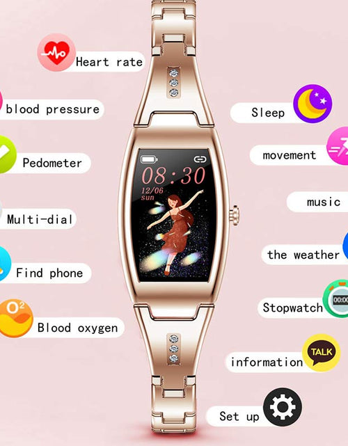 Load image into Gallery viewer, MK26 Smart Watch Women Girls Heart Rate Monitor Lady Smartwatch
