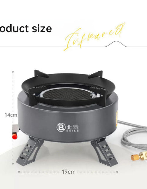 Load image into Gallery viewer, New Explorer 4000W infrared camping stove: portable, windproof, with electronic ignition for outdoor cooking.
