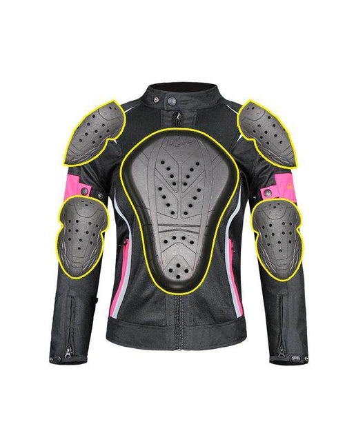 Load image into Gallery viewer, Motorcycle riding coat for women waterproof motorcycle coat slim fit and anti fall racing coat
