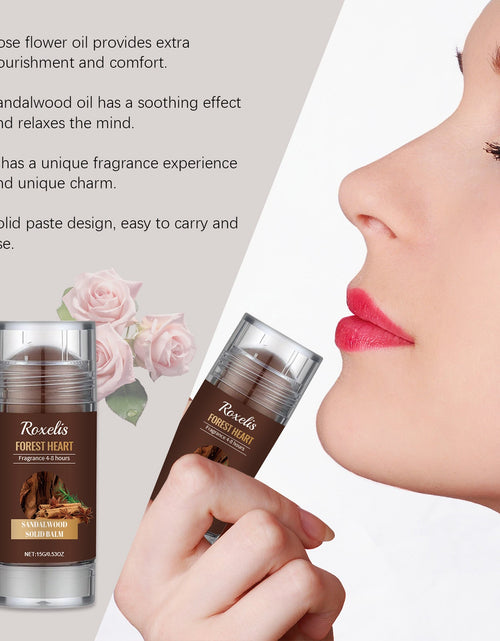 Load image into Gallery viewer, Roxelis Sandalwood Solid Balm Natural Light Fragrance Refreshing Lasting Daily Date Charming Charm Portable Solid Balm
