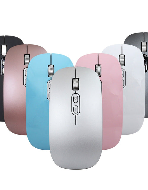 Load image into Gallery viewer, Rechargeable wireless mouse with 2.4G mute and one click return to desktop office mouse with built-in lithium battery
