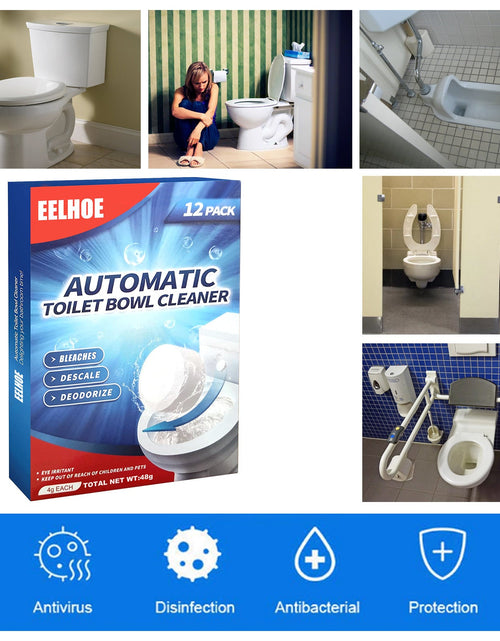 Load image into Gallery viewer, EELHOE Toilet Cleaning Effervescent Tablet, Toilet Toilet Descaling, Decontamination, Deodorization, Multi-Effect To Remove Smell And Fresh
