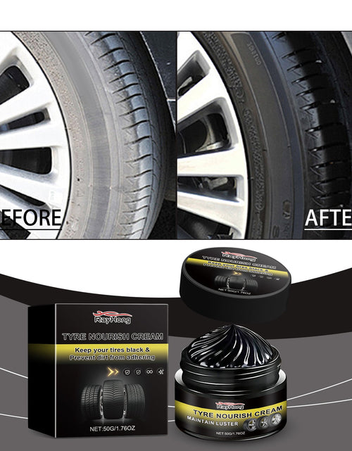 Load image into Gallery viewer, Rayhong Car Tire Retreading Wax, Durable Protection Against Dirt Tire Aging Dust Polishing Wheel Retreading Wax
